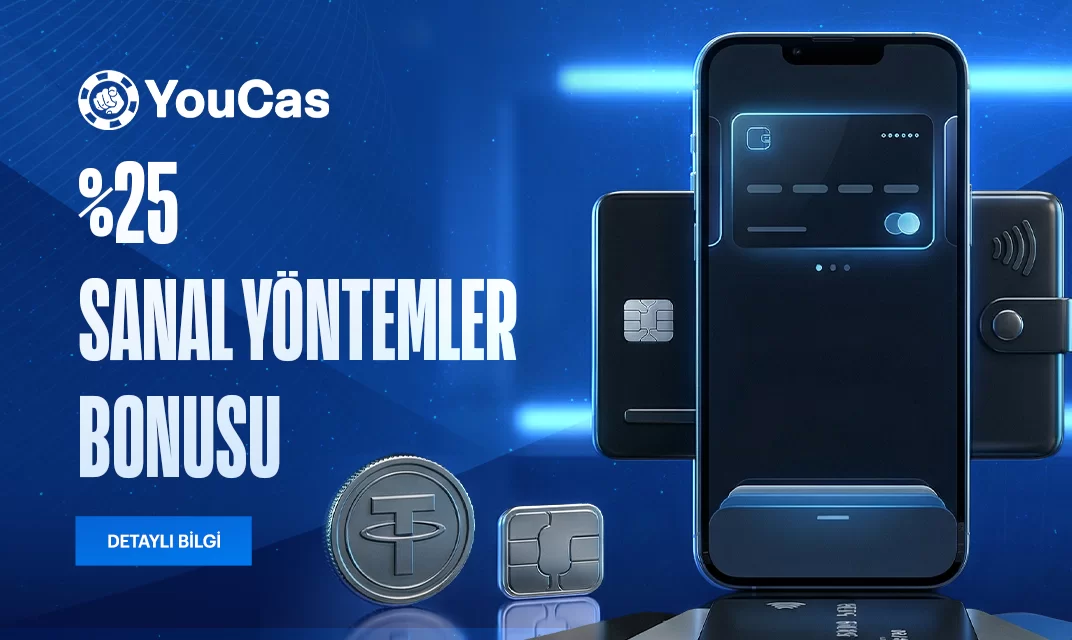 YouCas %25 Sanal Yöntemler Papara yatırım bonusu